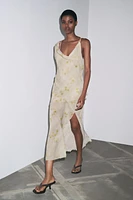 ROBE CAPE IMPRIMÉE FLEURS