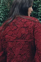 VESTE EN MAILLE MACRAMÉ