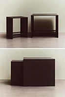 AGED METAL SIDE TABLE