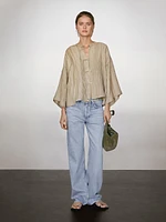 Kimono fluide avec cordons
