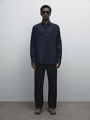 Chemise slim 100 % lin