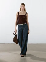 Top en maille crochetée