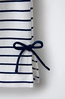 T-SHIRT RAYURES LACETS