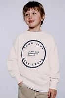 TEXT PRINT SWEATSHIRT