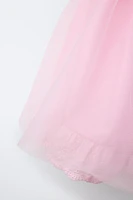 JUPE DOUBLE BRODÉE EN TULLE