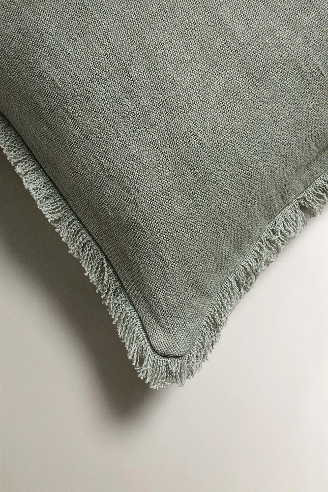 HOUSSE DE COUSSIN FRANGES
