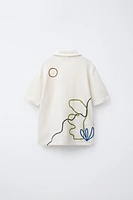 EMBROIDERED TERRY SHIRT