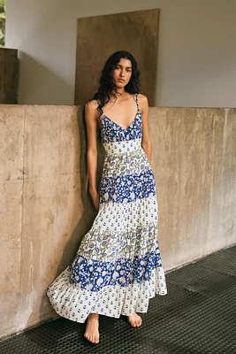 ROBE À PANNEAUX IMPRIMÉ PATCHWORK