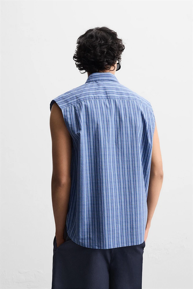 RELAXED FIT CHECKERED SHIRT