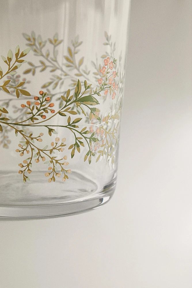 TRANSFER GLASS TUMBLER