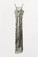LONG PRINTED DRESS
