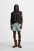 T-SHIRT DÉLAVÉ TANK IMPRIMÉS