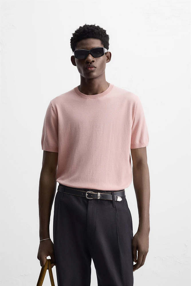 T-SHIRT EN MAILLE