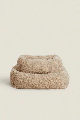 FAUX SHEARLING PET BED