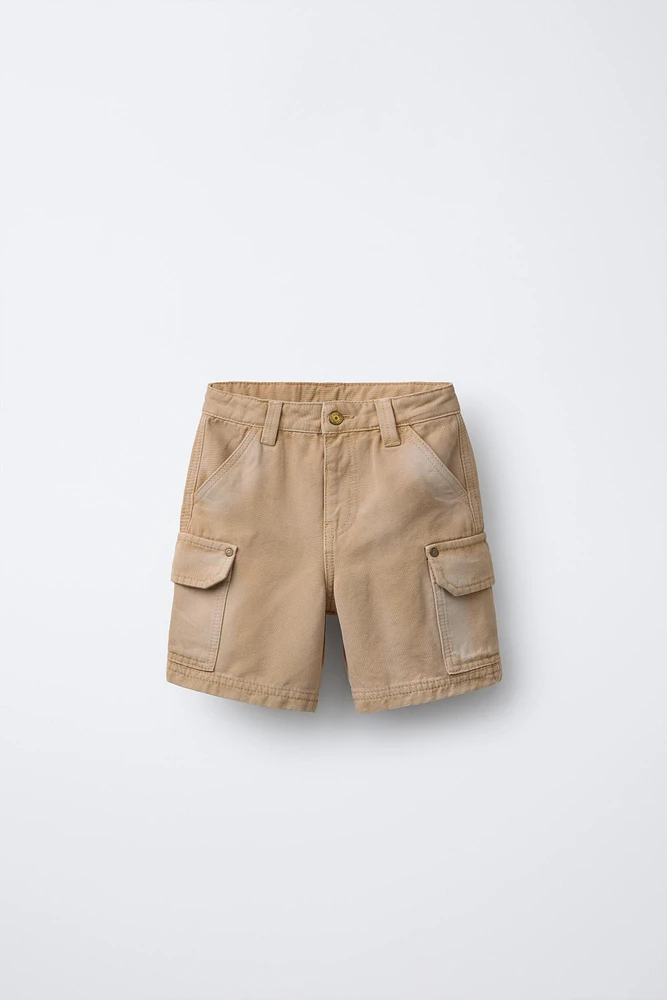 CANVAS CARGO SHORTS