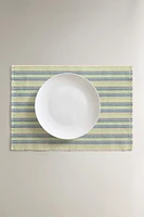 SET OF STRIPED COTTON PLACEMATS (SET OF 2)