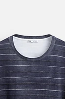 STRIPE PRINT T-SHIRT