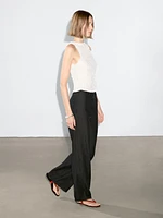 Loose mid-rise wide-leg jeans