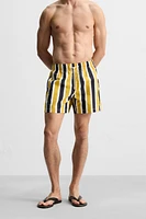 STRIPED MID-LENGTH SWIMSUIT