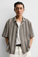 GEOMETRIC JACQUARD SHIRT