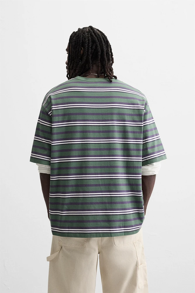 STRIPED JACQUARD T-SHIRT