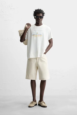 CONTRAST PRINT T-SHIRT