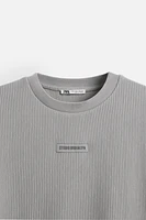 TEXTURED PATCH T-SHIRT