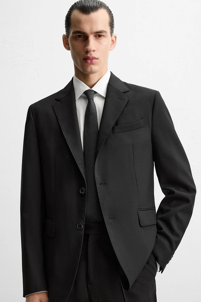 100% WOOL SUIT BLAZER