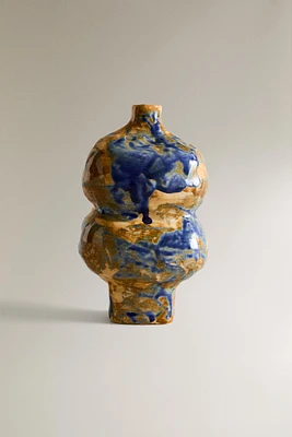 COLORED IRREGULAR VASE