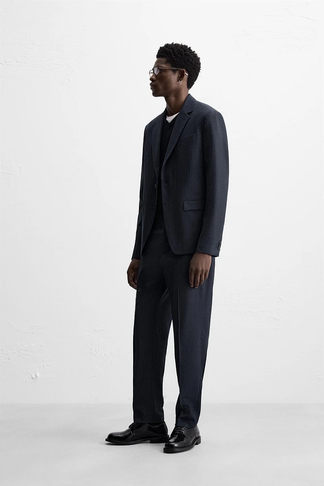 BLAZER COSTUME RAYURE BANQUIER