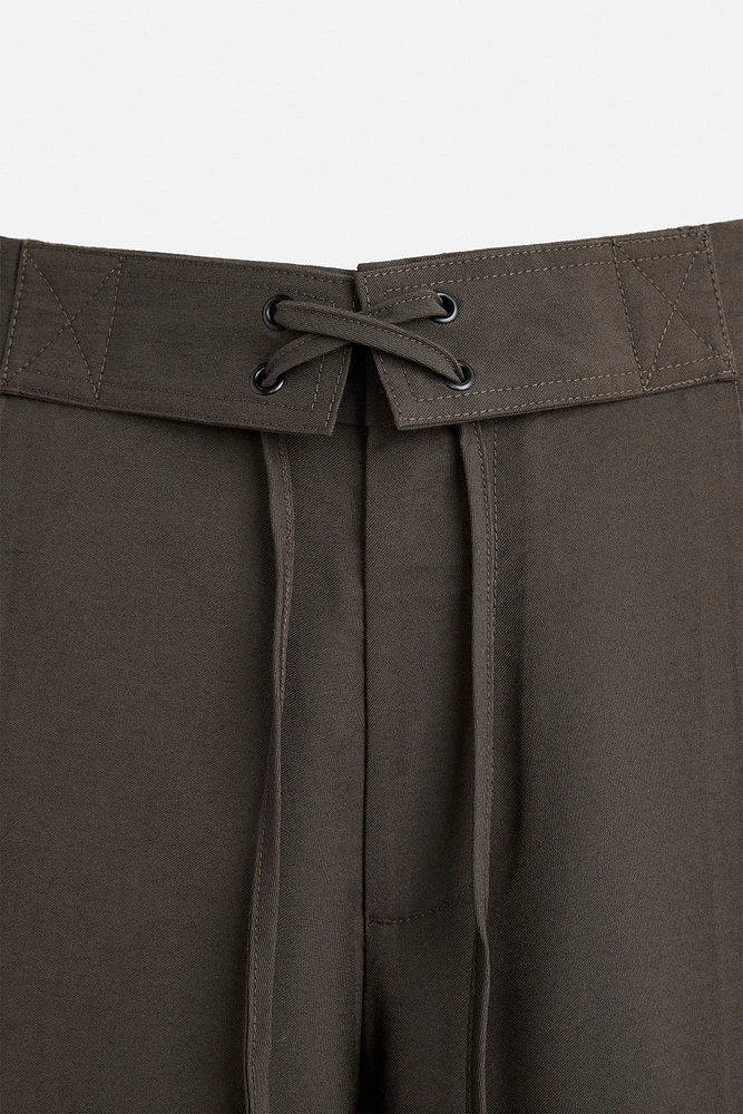PANTALON FLUIDE À CORDON