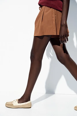 MOCASSINS COMBINÉS À LACETS EN DAIM