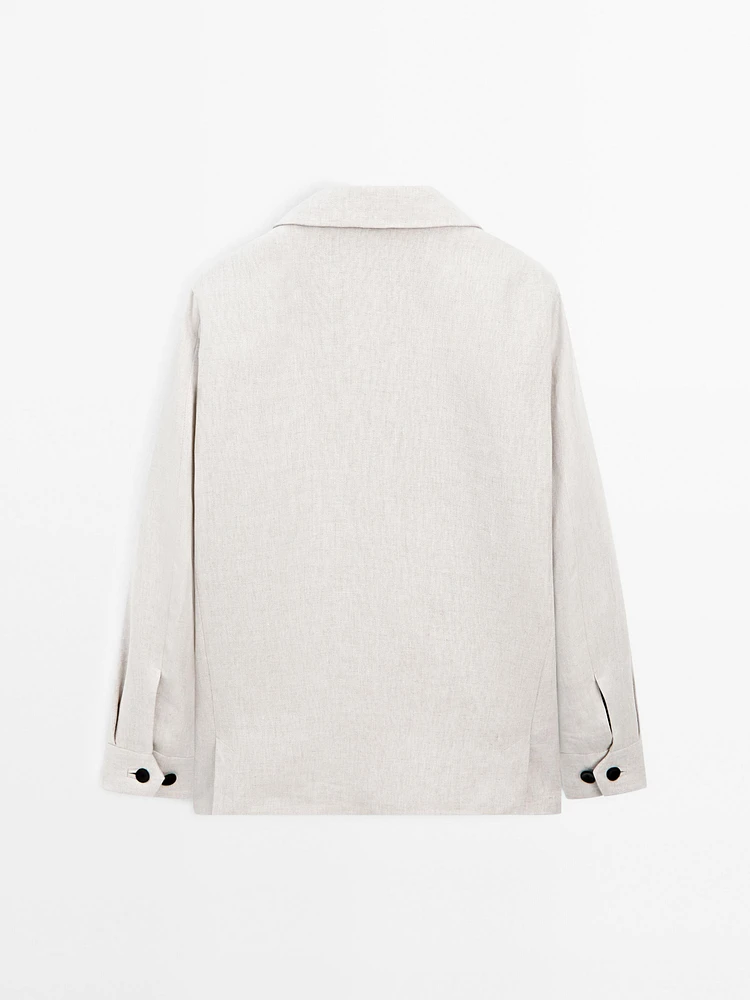 Surchemise délavée 100 % lin - Limited Edition