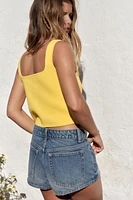 BASIC KNIT CROP TOP