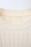 CABLE KNIT SWEATER