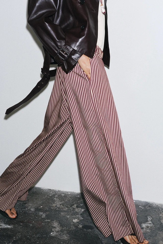 ZW COLLECTION STRIPED FLOWY PANTS