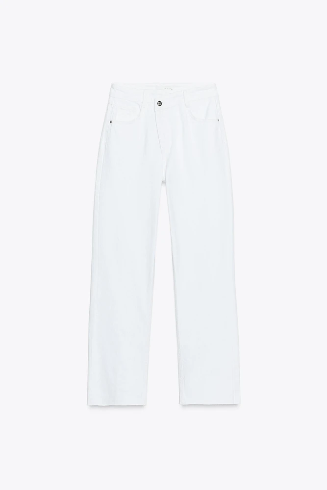 JEAN Z1975 DROIT TAILLE HAUTE CROISÉE