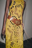 ASYMMETRIC CROCHET DRESS