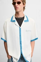 PRINTED SATIN SHIRT