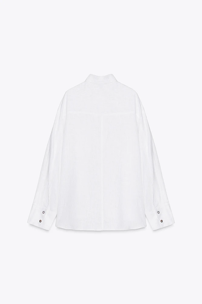 CHEMISE OVERSIZE AVEC LIN