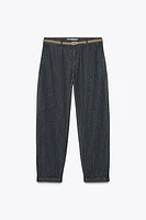 PANTALON Z1975 CHINO DENIM CEINTURE TRESSÉE