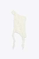 ASYMMETRIC LACE TOP