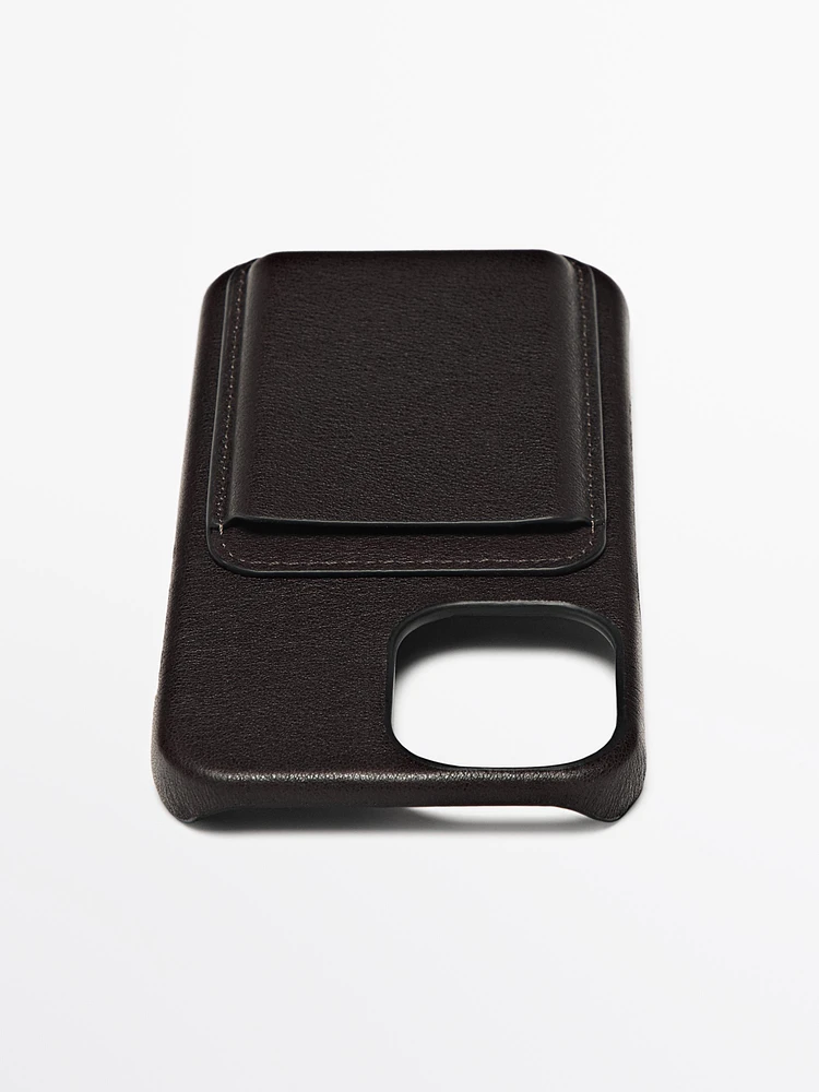 Coque iPhone 16 cuir nappa