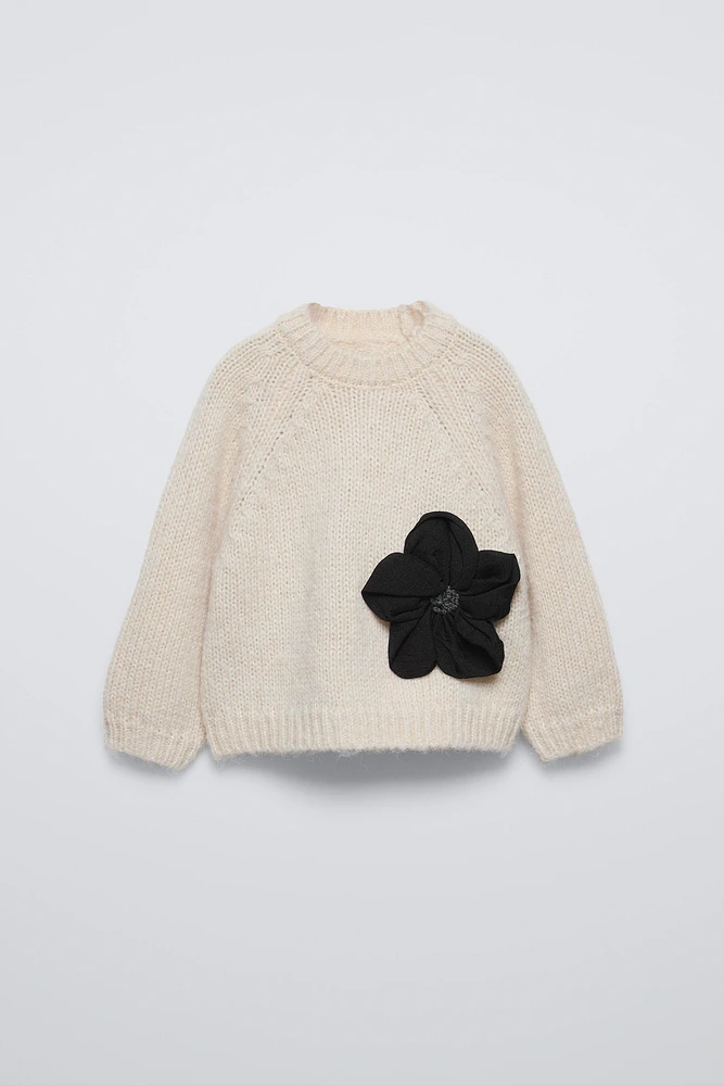 FLOWER KNIT SWEATER