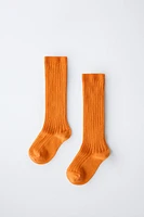 CHAUSSETTES MONTANTES CÔTELÉES
