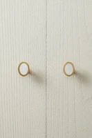 LOT BOUTONS DE PORTE NACRE OVALES (LOT DE 2)