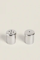 MINI STEEL SALT AND PEPPER SHAKER SET