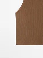 100% cotton halter top