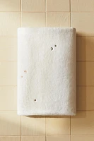 CHILDREN'S BATH TOWEL WITH STARS AND MOONS