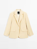 Blazer en lin mélang